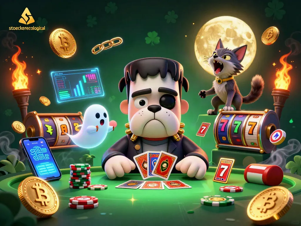 Engage in stoeckerecological's thrilling casino scene with unique characters and vibrant game elements.